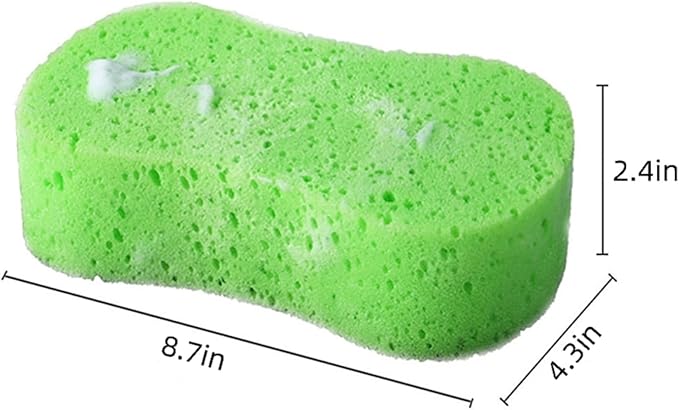 Car Wash Sponges,5 Pack Extra Thick Large Colorful Cleaning Sponge Multi-Purpose for Bathroom Kitchen Bike Boat (Random 5-Color Mix)