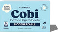 Cobi Biodegradable Non-Toxic Dryer Sheets – Naturally Scented Cotton Dryer Sheets – Eco-Friendly, Plant-Based, Plastic-Free (96, Scented)