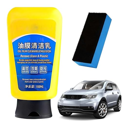 Oil Film Cleaning Emulsion, Quick Effect Oil Cleaning Emulsion - Car Window Glass Coating Remover