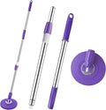 Spin Mop Replacement Handle 360 Degree Spin Mop Pole Handle Replacement Rotating Telescopic Stick for Mop Head, Ideal for Home and Household Cleaning