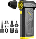 Compressed Air Duster, 150000RPM Electric Air Duster, Replace Compressed Air Can - No Canned Air, Portable Air Blower for Computer, Keyboard Clean, Car,Home Cleaning (Yellow)