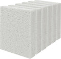 Cellulose Sponges, Large Size 4" x 6" x 1" - Heavy Duty Scrub Kitchen Sponge, Clean Tough Messes Without Scratching Kitchen Cleaning Pads, Pop Up Eco DIY (6 Pack), White