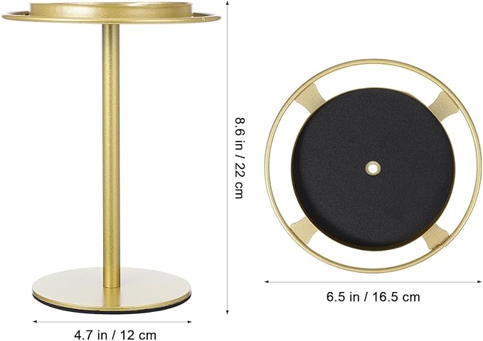 Sunglasses Organizer Glasses Display Rod Eyeglass Holder Stand Gold Metal Eyewear Storage Rack for Desk Tabletop Use