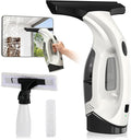 Window Vacuum Squeegee Cordless, 2000Pa Electric Window Cleaner Tool with 2200mAh & 150ml Water Collection Tank, Cleaning Kit Shower Squeegee for Glass Doors, Tiles, Mirrors, Car (Beige)