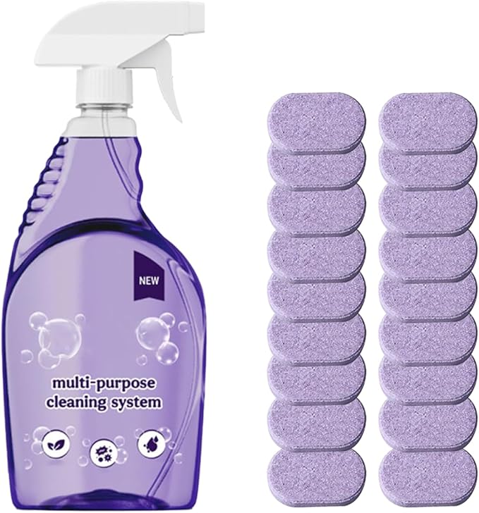 Spray Oven Cleane - Pray Cleaner for Ovens,All-Purpose Cleaners,Multi-Surface Cleaners with Concentrated Cleaning Tablets,Cleaning Sprays for Kitchen,Bathroom(18pcs)