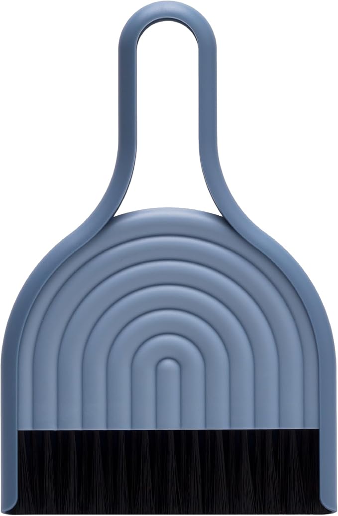Peleg Design DustArch - Mini Dustpan and Brush Set, Small Dustpan and Broom with Modern Charm, Handheld Broom and Dustpan Set for Home, Office & Travel