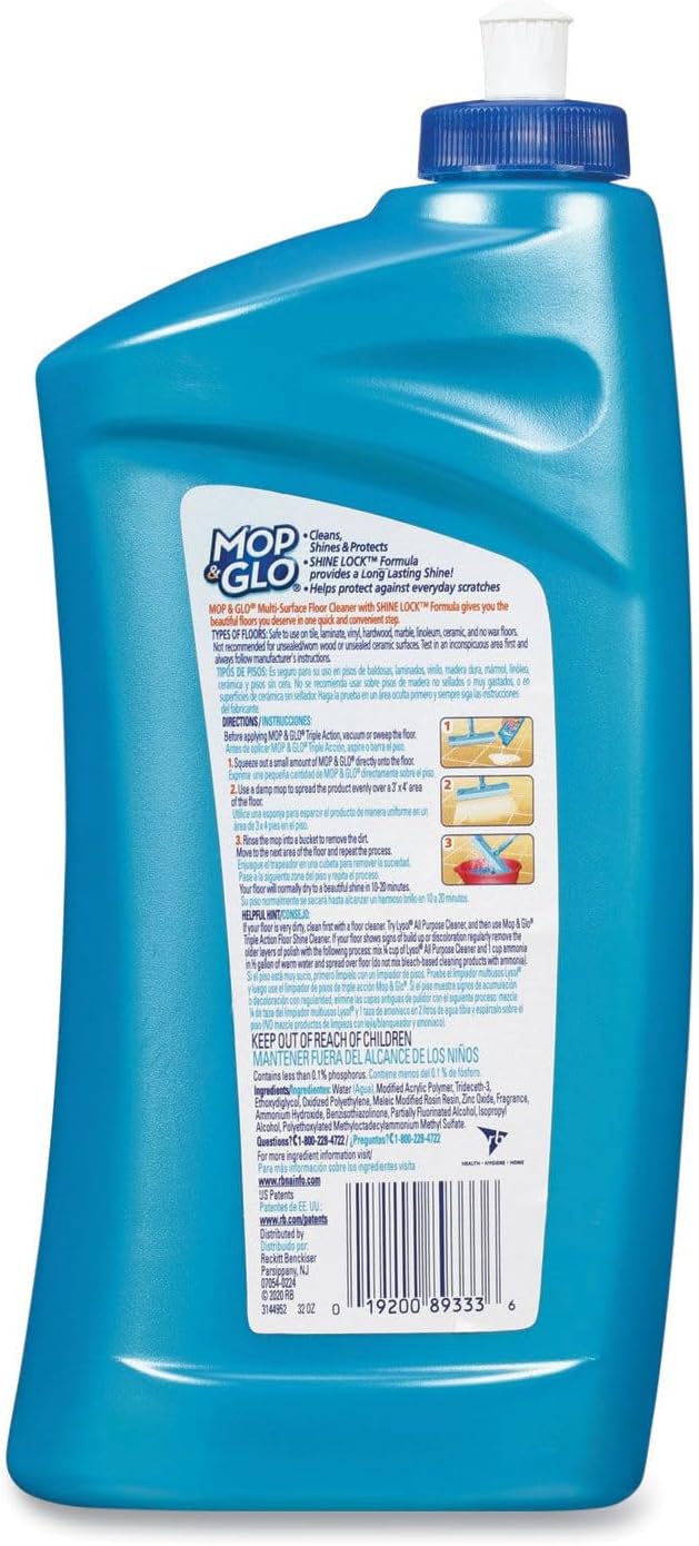 Mop & Glo Triple Action Floor Shine-32 oz