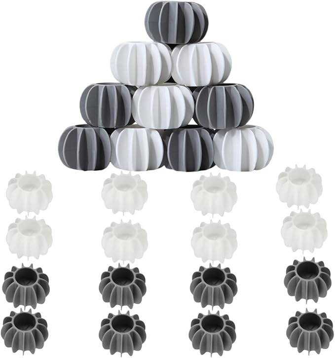 16 PCS Silicone Steamer Dryer Balls Washer Balls,Reusable Laundry Balls, (8 White+8 Gray)