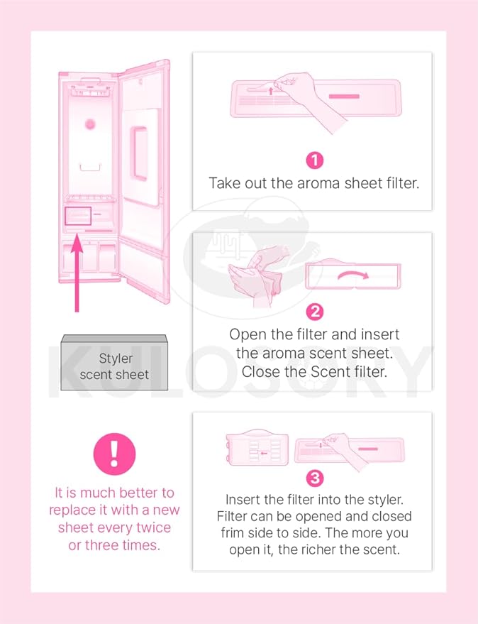 LG Styler Sheets 20 Sheets (Freesia + Lime basil)