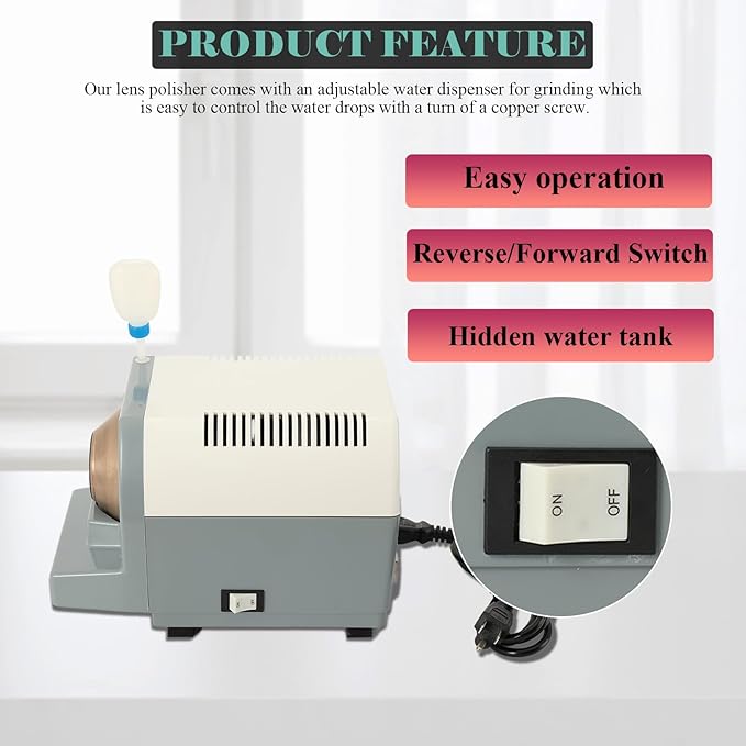 High Speed Optical Precise Grinding Machine Hand Lens Edging Manual Edger Nh-100