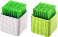 2 Pack Silicone Laundry Brush Scrub Multi-use Household Cloth Washing Brush Dual-use Scrubbing Brush for Clothes Underwear Shoes, Plastic Soft Cleaning Tool