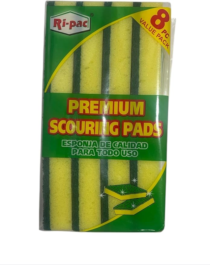 Ripac 8pc Value Pack Premium Scouring Pads, one size