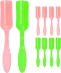 10-Pack Mini Gardening Shovel Spoons, Plastic Garden Soil Scoops for Cultivation Digging Transplanting/Flower Planting/Plant Succulent, Colorful Small Gardening Tools [Pink, Green]