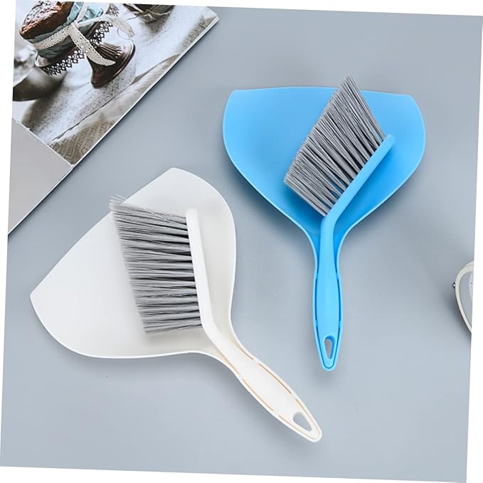 Mini Dustpan Broom Set 2pc Set Kitchen Broom Dustpan Home Cleaning Accessory Portable