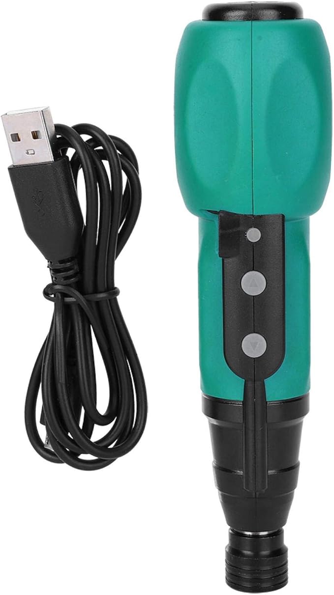 7V Electric Screwdriver Set, Cordless Power Screwdriver Cordless Electric Screwdriver Portable Automatic Home Repair Tool Kit with LED Lights and USB Cable Auto and Manual Mode