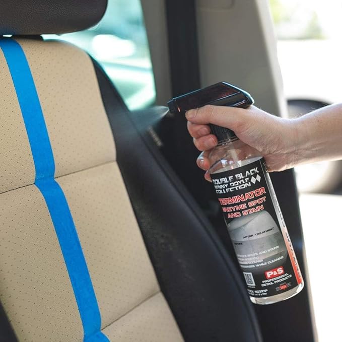 P & S Professional Detail Products Terminator Enzyme Spot & Stain Remover – Professional Upholstery & Carpet Cleaner, Eliminates Grease, Dirt, Protein-Based Stains, Fresh Scent - 1 Gallon