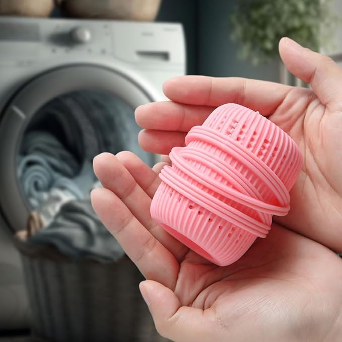 Generic 3pcs Set Washing Machine Laundry Ball, Fabric Softener Ball Dispenser, Softener Ball Dispenser, Softener Liquid Fabric Softener Dispener Refillable Ball, Light Blue, Light Green, Pink