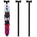 3 PCS Bow Holder for Girls Hair Bows, Ribbon Hair Clip Oraganizer Hair Barrettes Storage for Women,Wall Hanging Alligator Clip Hair Accessories Organizer Bedroom College Dorm Decor (Black-3pcs)