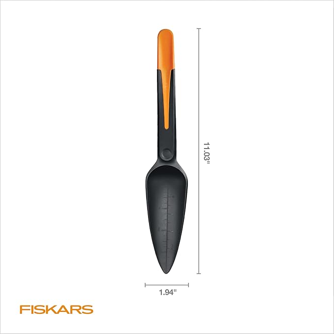 Fiskars 340110-1001 Seed Planting Trowel, Black