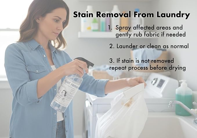 Fred's Fine Cleaning Center Ultra-Powered Enzyme Stain Buster for Carpet, Laundry, and More, Quart Size