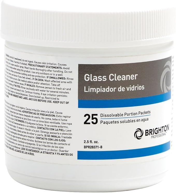 Dissolvable Portion Packets - Glass Cleaner, 25/Pk