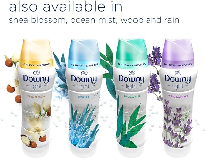 Downy Light Laundry Scent Booster Beads for Washer, White Lavender, 20.1 oz, with No Heavy Perfumes