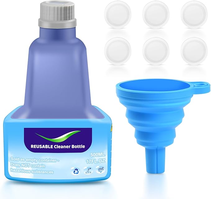 Reusable Bottle for Swiffer Wet Jet Mop, 500ml /17 FL OZ Cleaner Solution Empty Bottle