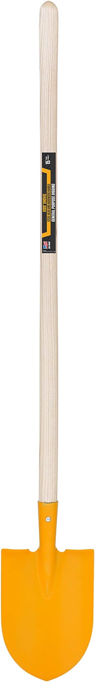 True Temper KSM Kids Round Point Shovel with with Hardwood Handle, 36 Inch