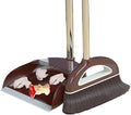 Broom and Dustpan Set,Large Broom and Dustpan,Broom and Dustpan Set,Heavy Duty Dust Pan with Long Handle Upright Dustpan Broom Set,Broom Home Kitchen Lobby Floor Use,Dust Pan and Broom Set