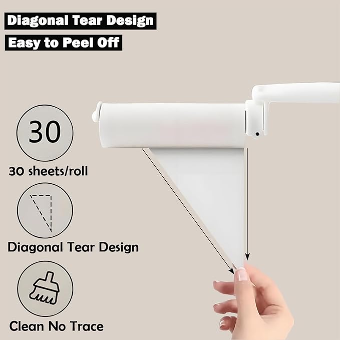 Mini Travel Lint Roller with 300 Sticky Sheets, Compact Portable Pet Hair Remover with Cover for Clothes, Travel, Small Foldable Lint Roller for Purse Car Bag Essentials (Pink and White)