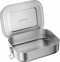 G.a HOMEFAVOR Stainless Steel Bento Lunch Box - Leak-Proof Metal Bento Box, Large Food Container with Lock Clips, Snack Container, Dishwasher Safe, 1400 ml/47 oz