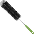 Long Bottle Brush, 12.98 in Bendable Cleaner Brushes for Cleaning Neck Beer Bottles, Wine, Baby Bottles, Water Bottles, Tumblers, Flask, Bird Feeder, Vase, Pipes and Brewing Supplies Black/1Pack