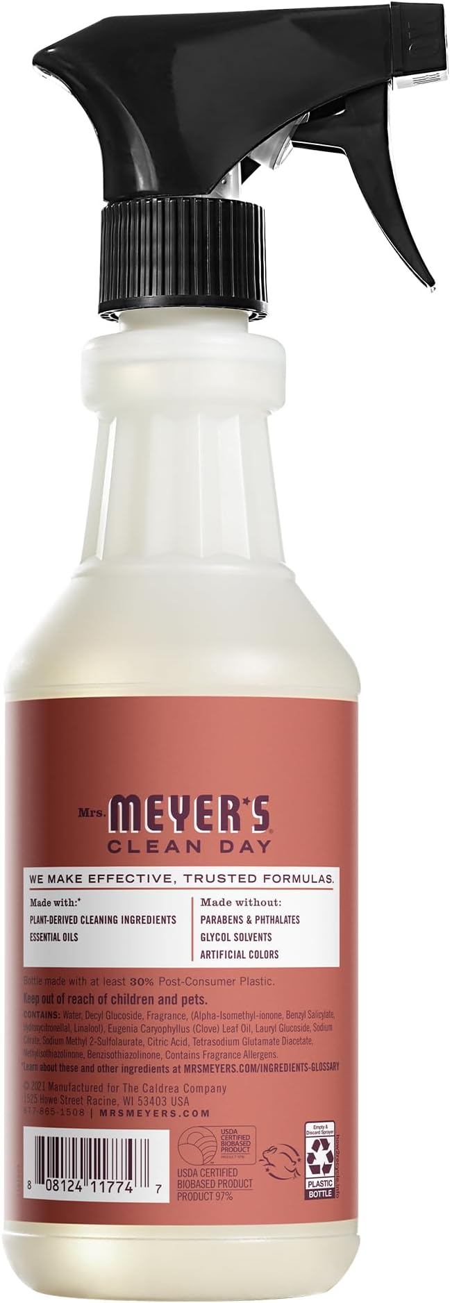 Mrs. MEYER'S CLEAN DAY Multi-Surface Everyday Cleaner,Fall Leaves Scent,16 Fl Oz Bottle,(Pack of 2)