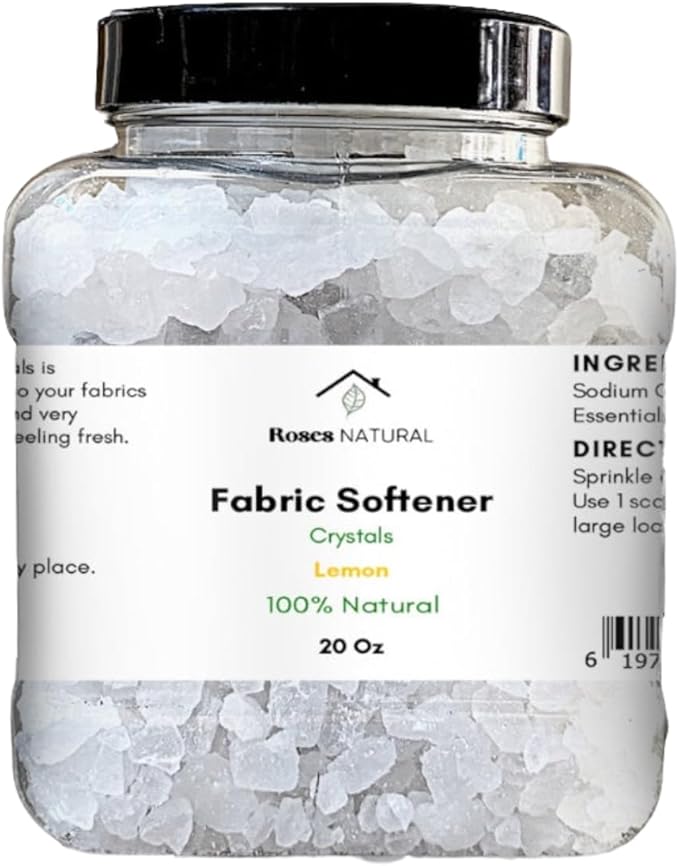 Fabric Softener Crystals, Freshens and Softens Fabrics, 3 Pleasant Scent (Lemon, 20 oz)