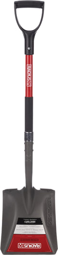 Radius Premium D-Handle Square-Point Shovel, Fiberglass Shaft
