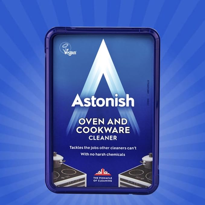 Astonish Oven & Cookware Cleaning Paste For Glass, Appliances, Ceramics, Stovetop & Pyrex - All Purpose Kitchen Cleaner - Heavy Duty Stainless Steel Degreaser Removes Baked On Grease & Grime 150g Tub