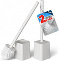 2Pack Toilet Bowl Brush and Holder Set - Toilet Scrubber Brush,Cleaning Brush,Bathroom Decor,Household Essentials,Cleaning Supplies,Home Essentials,Light Gray