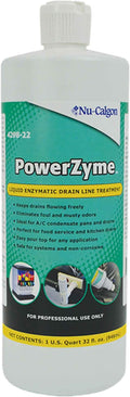 Nu-Calgon 4298-22 PowerZyme Liquid Enzymatic Drain Line Treatment (32 oz. Bottle)