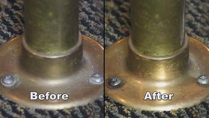 Flitz Instant Brass and Copper Tarnish Remover - 1 Gallon Bottle of USA-Made Organic Rust Remover Spray (No-Rub) - Removes Stains & Oxidation from Glass & Aluminum - Brass Cleaners That Work (3 Pack)