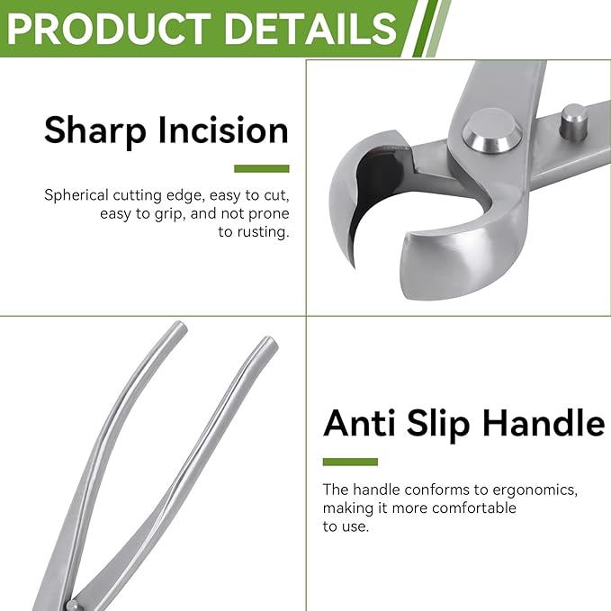 Bonsai Tools Concave Cutter Knob Cutter 180 mm BonsaiCutters Branch Cutter Bonsai Scissor Tree Clippers Pruning BonsaiTrimmer Gardening Tools