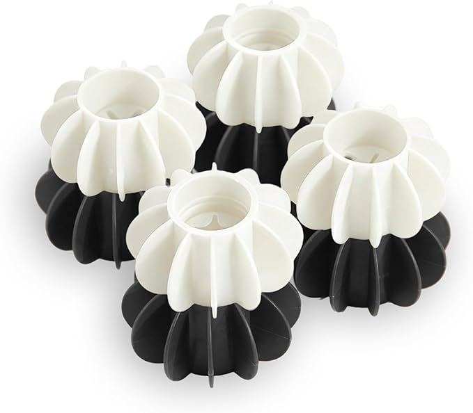 8Pcs Ech.Apr Reusable Laundry Balls, TPR Washing Machine Cleaner Ball, Anti-Tangle Washer Dryer Accessory