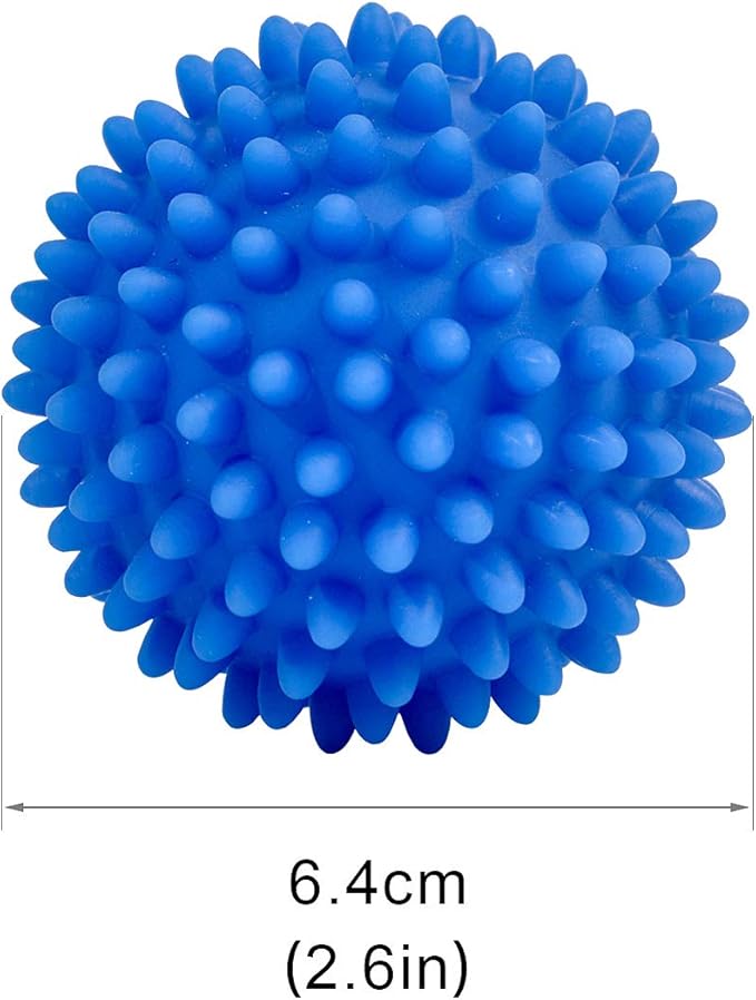 Eco Laundry Dryer Balls Reusable Silicone Soft Washing Balls Fabric Softener Alternative for Quick Drying (4 Packs)