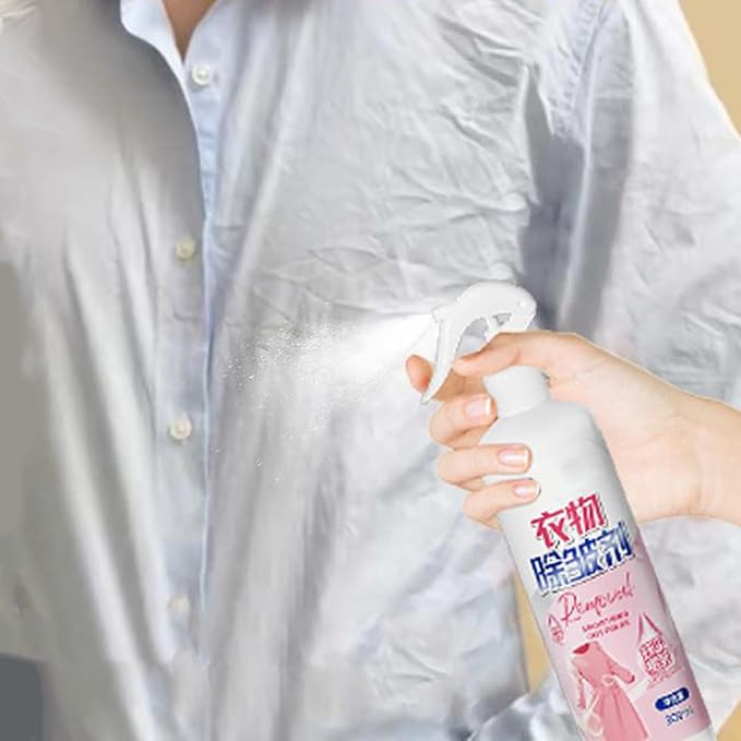 Fabric wrinklle Release Spray – 300ml Clothing Static Guard | Portable Ironing Alternative and Anti wrinklle Mist for Shirts, Coats, Sweaters, Pants, Travel Bag, Dorm Room, Daily Laundry Care