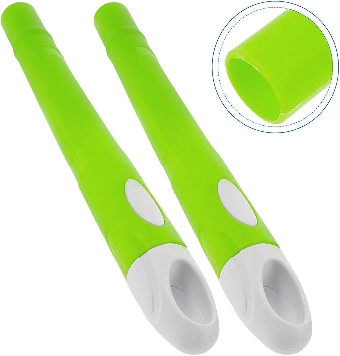 Zerodeko 2pcs Mop Handles and Broom Handle Grips Replacement, Stainless Steel Extendable Rods with Hanging Hole, Household Sweeping Stick Accessories for Dustpan and Cleaning Tools