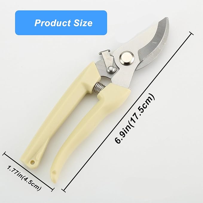 Professional Pruning Shears,Premium Garden Scissors, Stainless Steel Blade Garden Shears,Perfect for Trimming Flowers, Shaping Plants, Bonsai,Hydroponics,Herbs