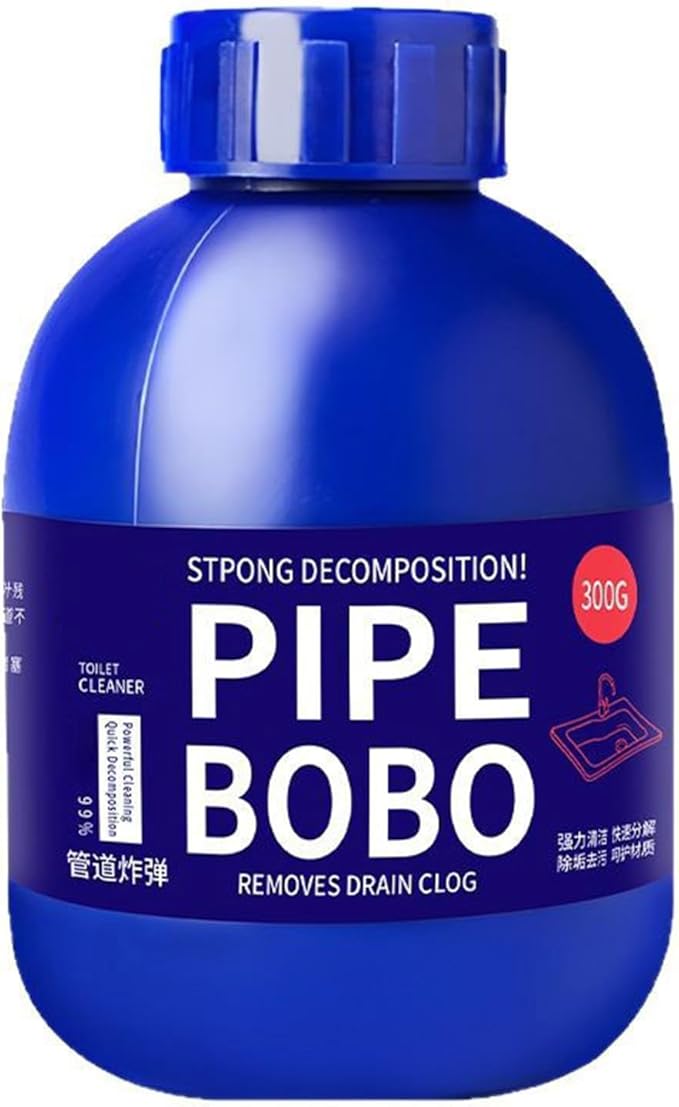 Heavy-Duty Pipe Declogger & Deodorizer, Professional Strength Pipe Dredging Formula, Fast-Acting Sink/Toilet/Kitchen Drain Opener, Powerful Unclogging, Clog Remover, Shower, Tub, Compatible (1)
