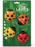 Genuine Fred BAG LADIES, Ladybug Bag Clips, Set of 4, Cute and Durable Food Storage Clips, Keeps Food Fresh, Fun Kitchen Accessories and Great Gift for Ladybug Lovers