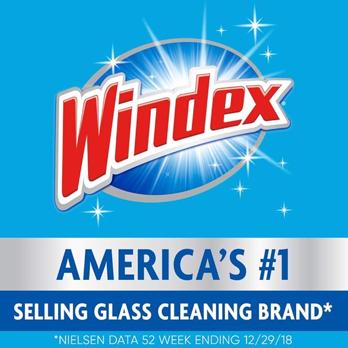 Windex Glass Cleaner Concentrate, Two 2.9 Ounce Concentrated Refill Bottles