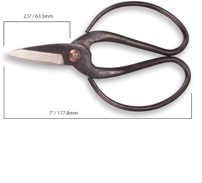 BambooMN Bonsai 7" Heavy Duty Butterfly Shear - 30 Pieces