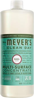 MRS. MEYER'S CLEAN DAY Multi-Surface Everyday Concentrate, Basil Scent, 32 Fl Oz Bottle